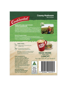 Continental Creamy Mushroom Cup-a-soup 2 Serves 50g x 1 2